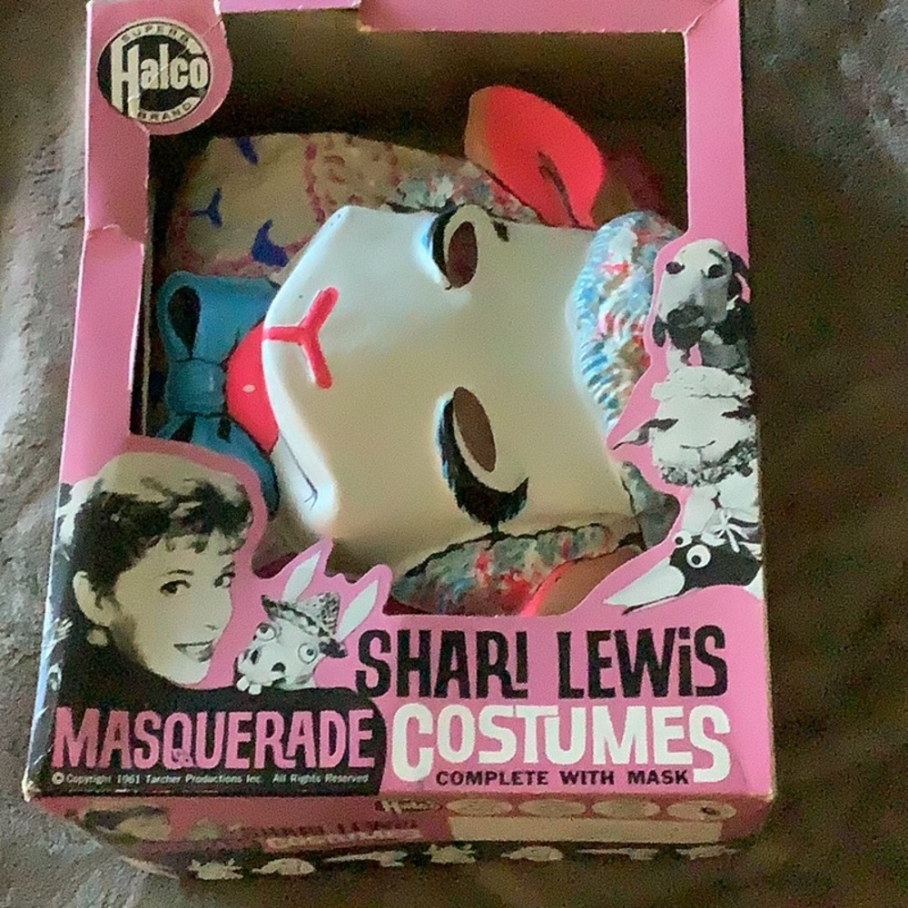 Early 1960’s Shari Lewis’ Lamb Chop Child’s Costume and Mask
